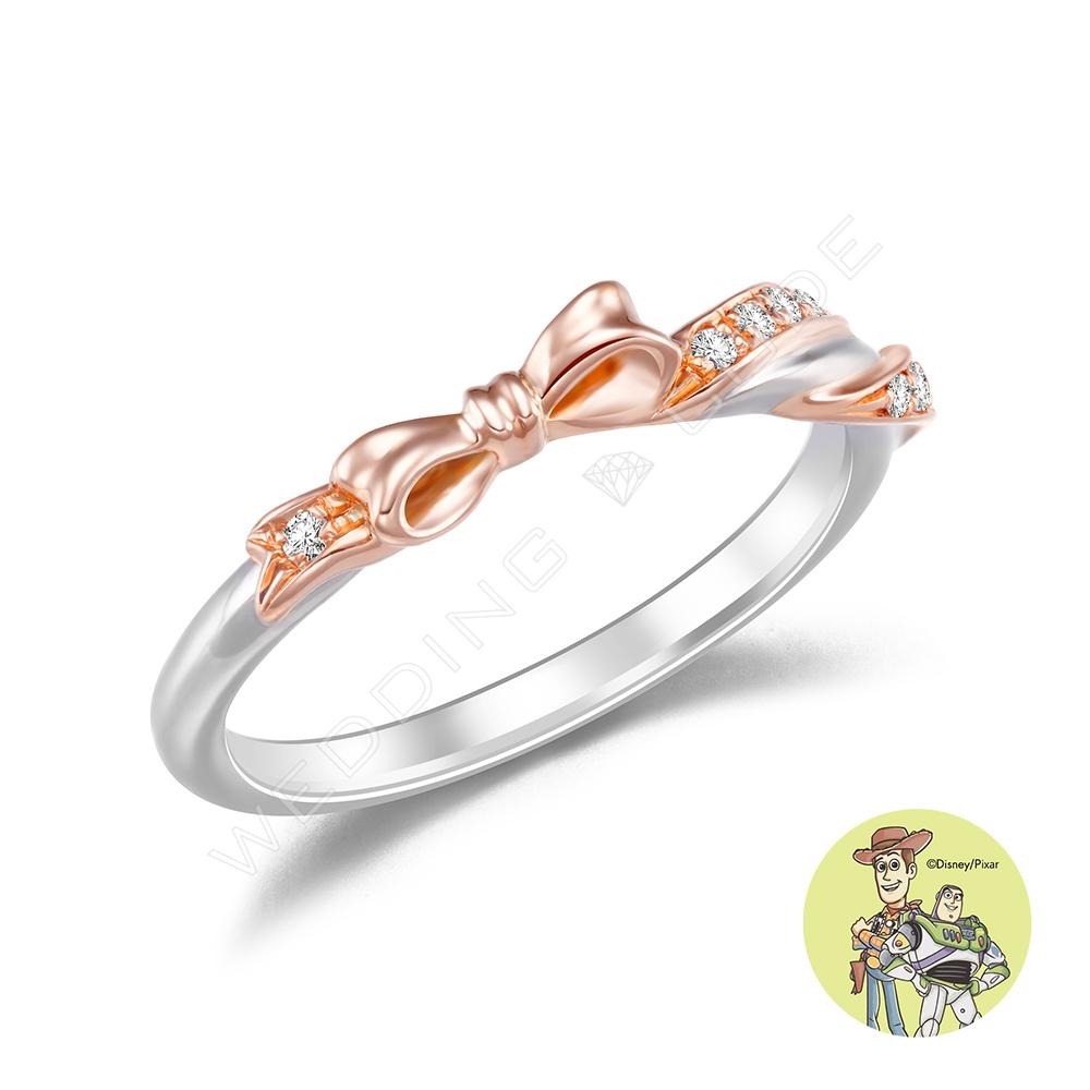 ｜WEDDING CODE｜★玩具總動員女戒 0.08克拉 3255雙色